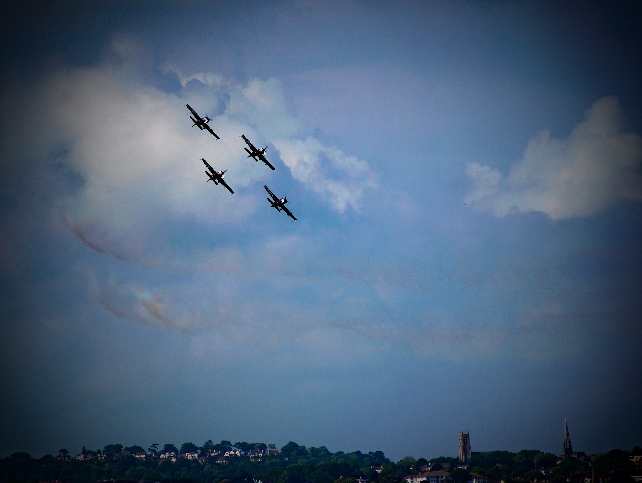 Torbay Airshow and A formation of planes